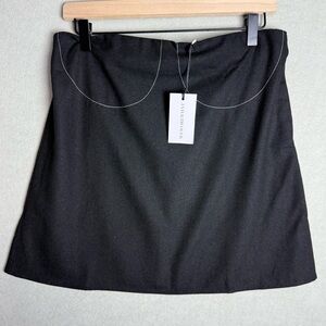 WeWoreWhat Women’s Strapless A-line Top Black Wool Blend Brand New size 10 NWT